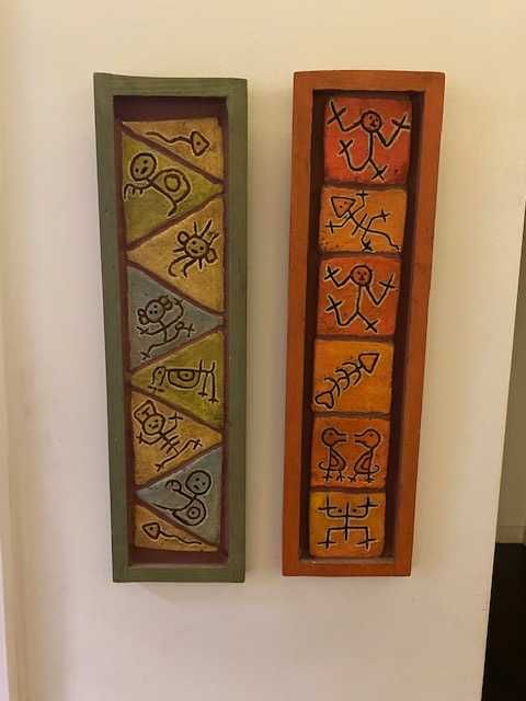 Peças decorativas em cerâmica sul americanas