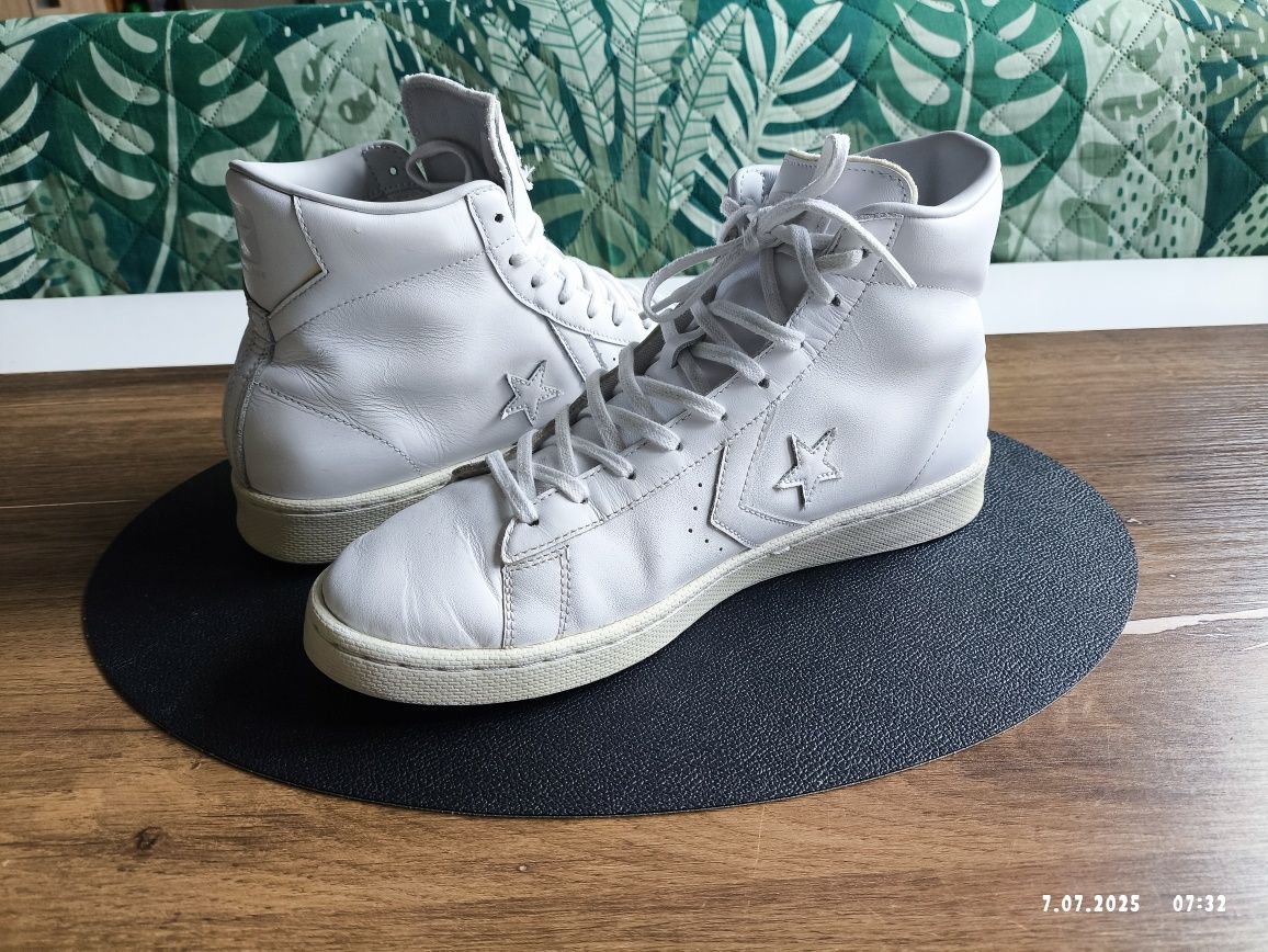 Converse Pro Leather Mid White r. 44 28cm Trampki Białe
