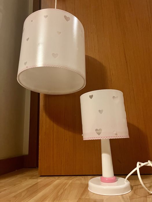 Conjunto iluminação  quarto menina