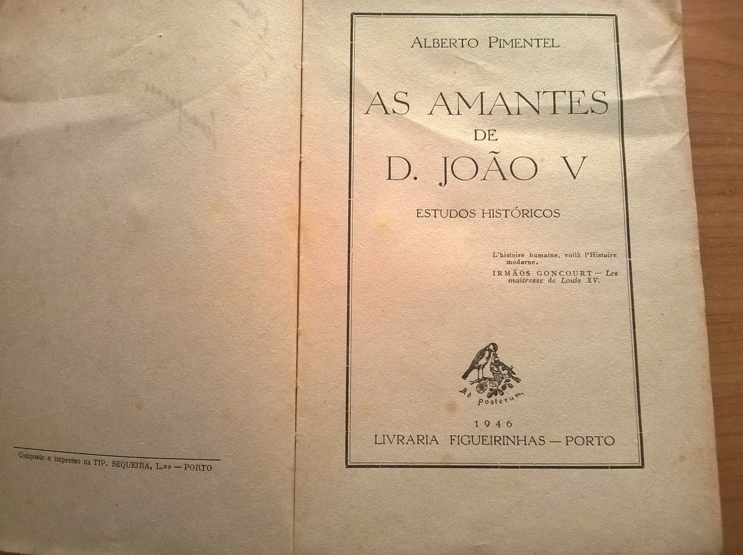 As Amantes de D. João V - Alberto Pimentel