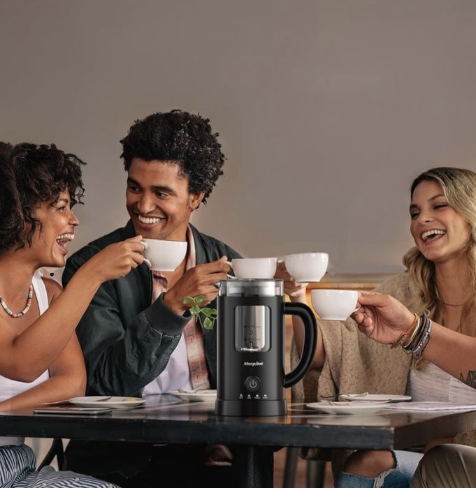 Morpilot Elektryczny spieniacz do mleka, 130-600 ml, 550 W 4 w 1, Nowy