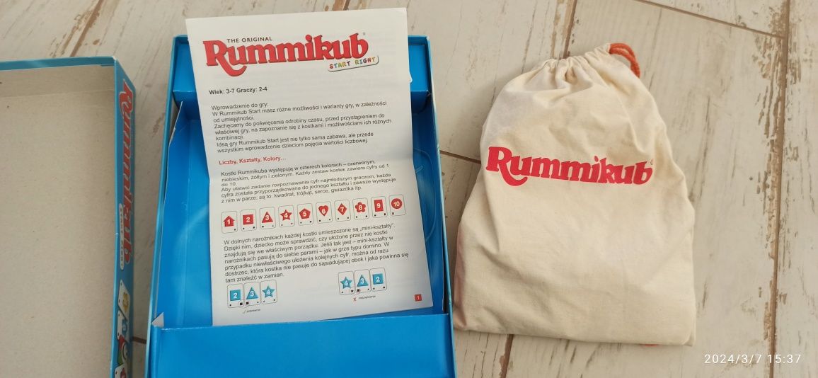 Gra Rummikub kompletna bdb