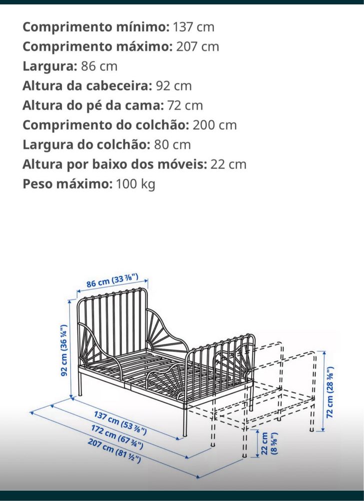 Cama extensivel crianca ikea