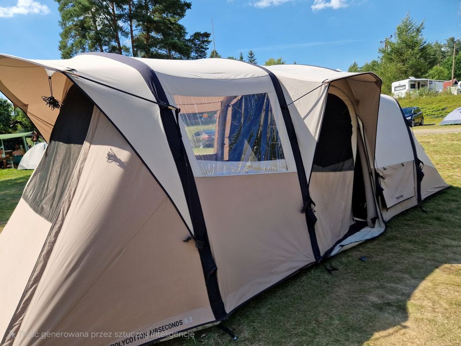 Namiot kempingowy Quechua AirSeconds 6.3 Polibawełna