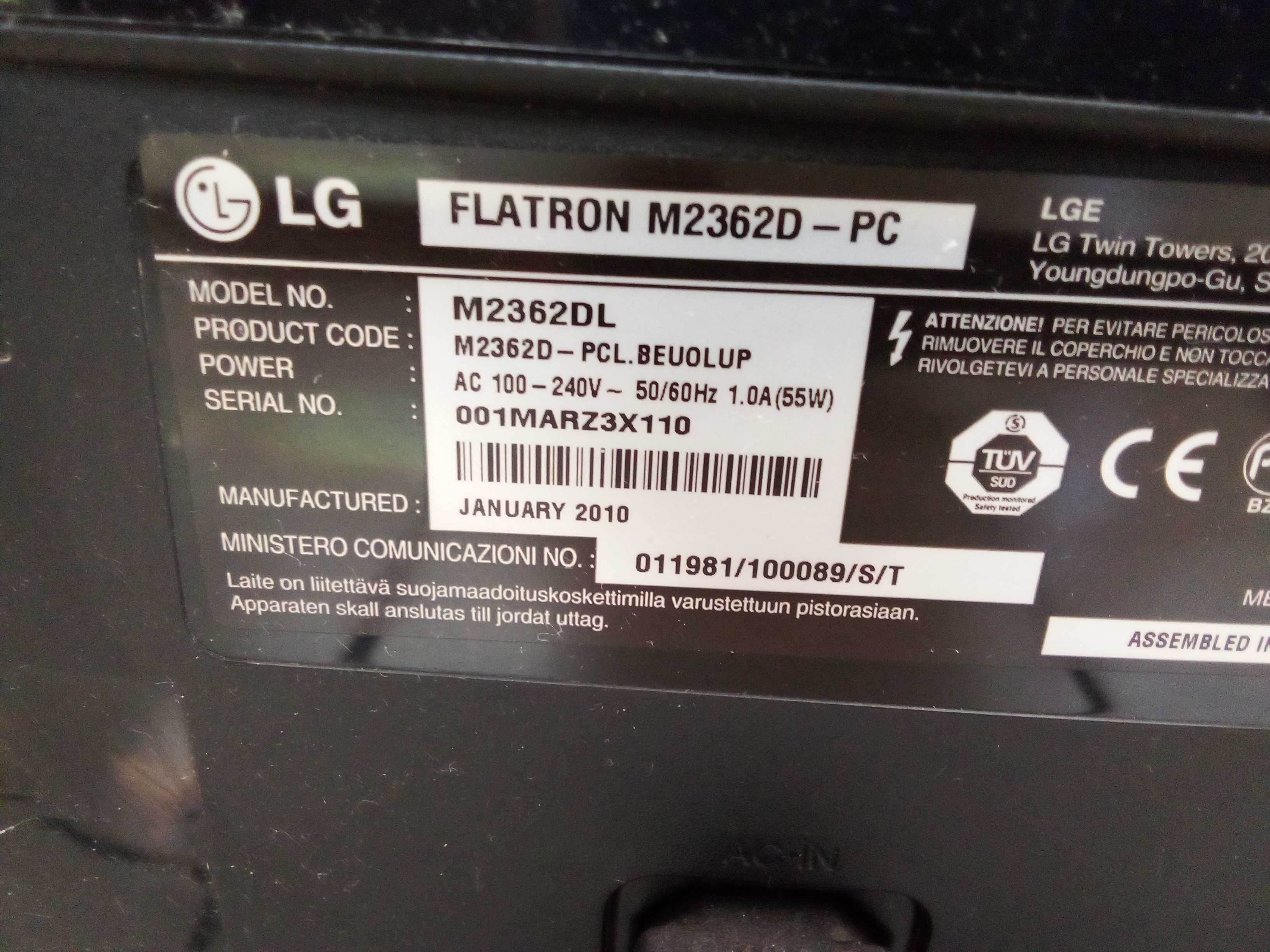 Monitor Flatron LG M2362D-PC / Nowy Lombard / Częstochowa