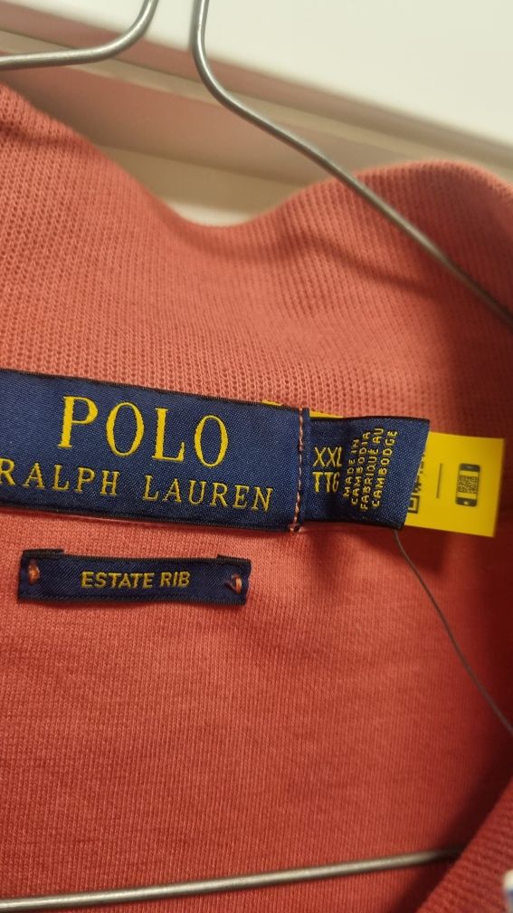 Поло Ralph Lauren XXL, довгий рукав, молнія, большемерит