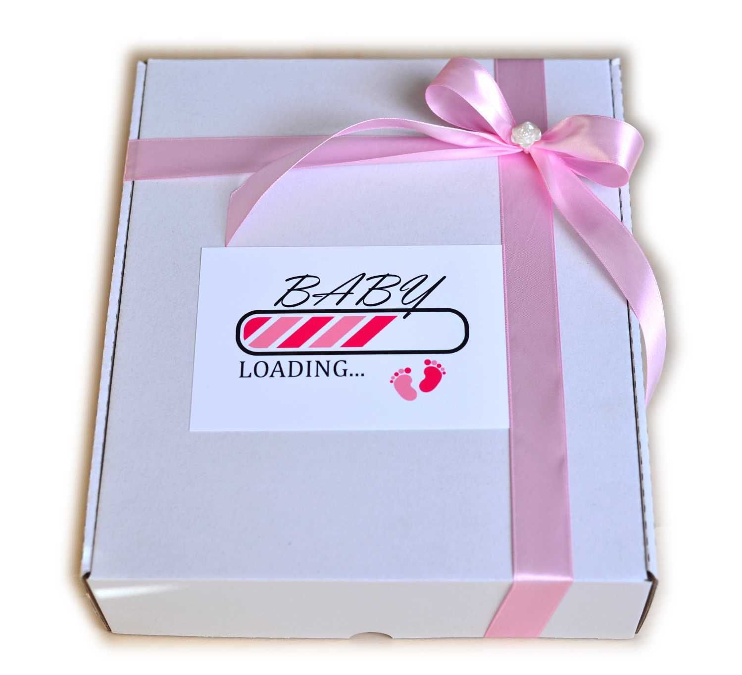 DUŻY Zestaw prezentowy. Prezent na BABY SHOWER box wyprawka