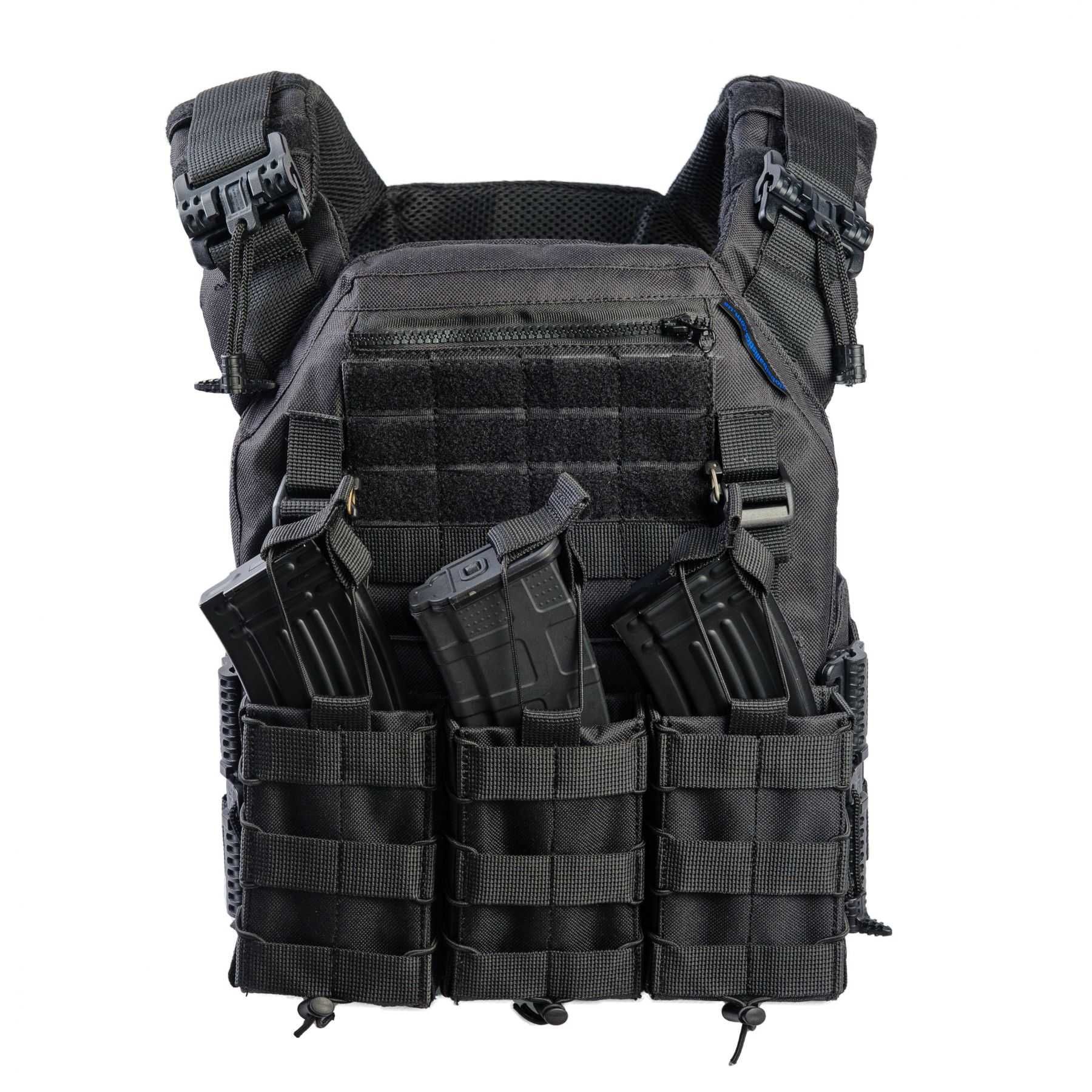 Плитоноска Warmor Gen.3 чорна з підсумками (без плит)