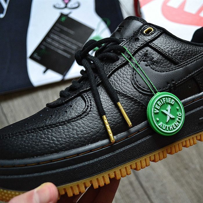 Мужские кроссовки Nike Air Force 1 Luxe "Black Gum" Размеры 40-45