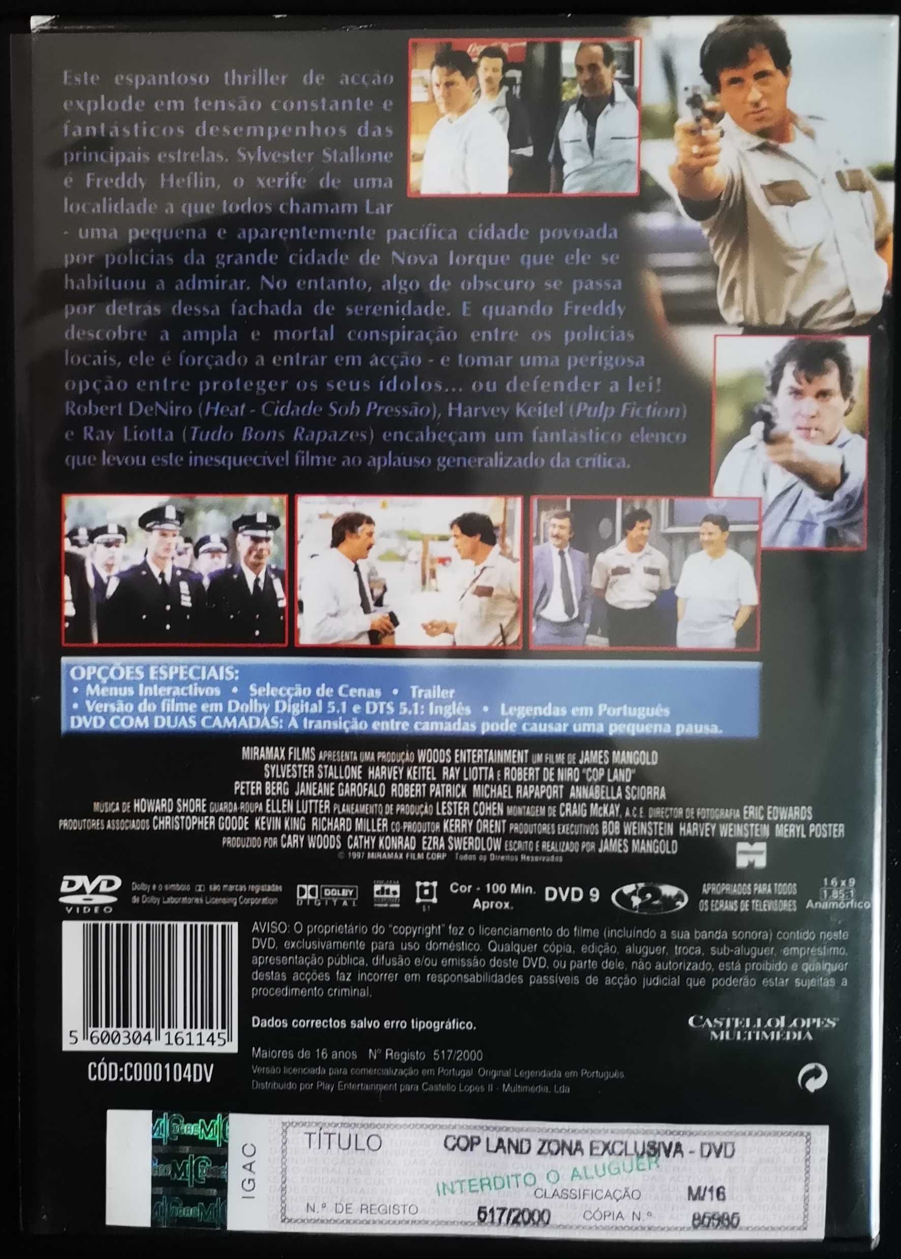 DVD "Cop Land - Zona Exclusiva"