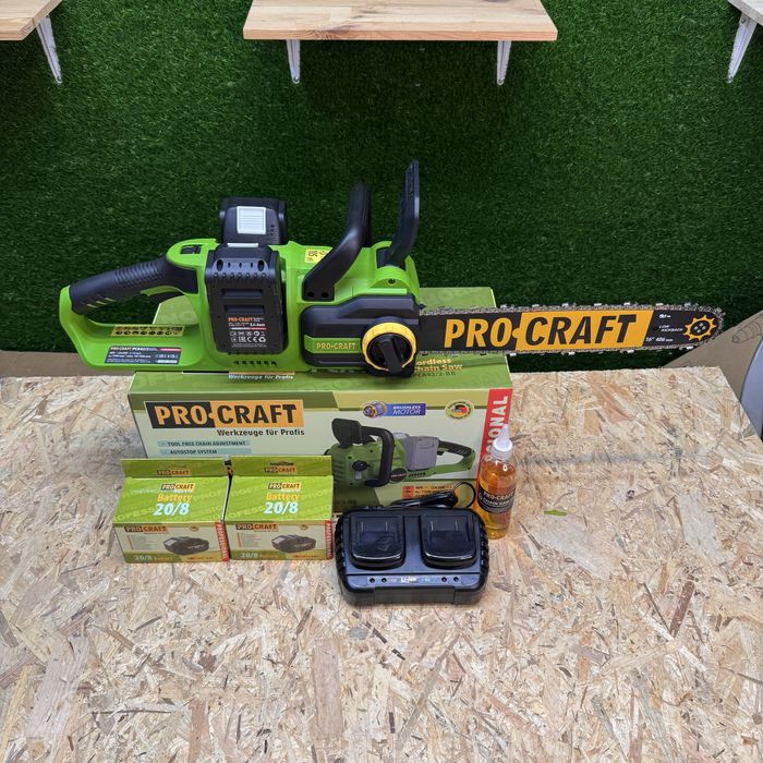 Комплект акумуляторна ланцюгова пила PROCRAFT PCA42/2 Гарантія 36місяц
