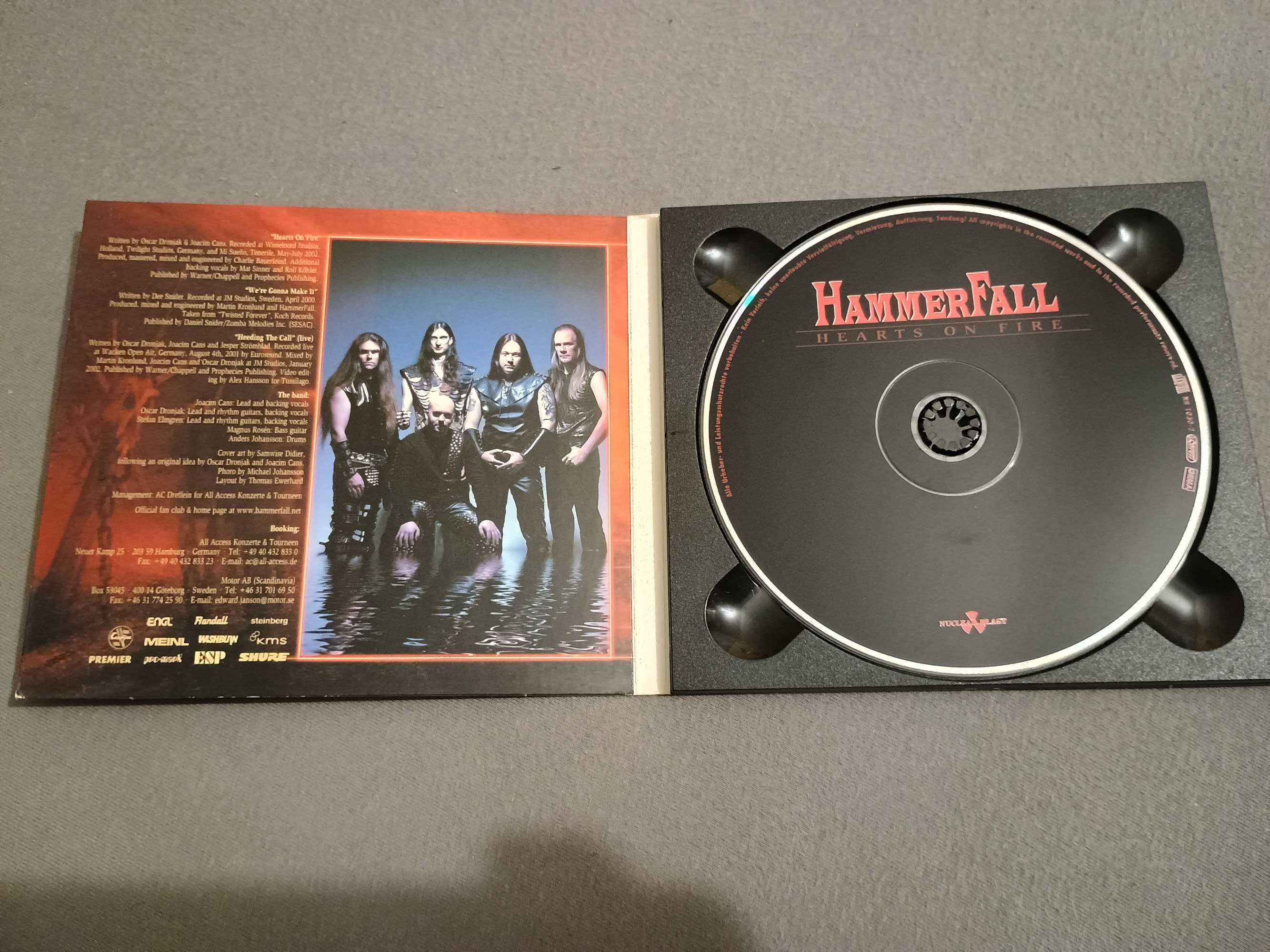 Płyta CD Hammerfall - Hearts on fire