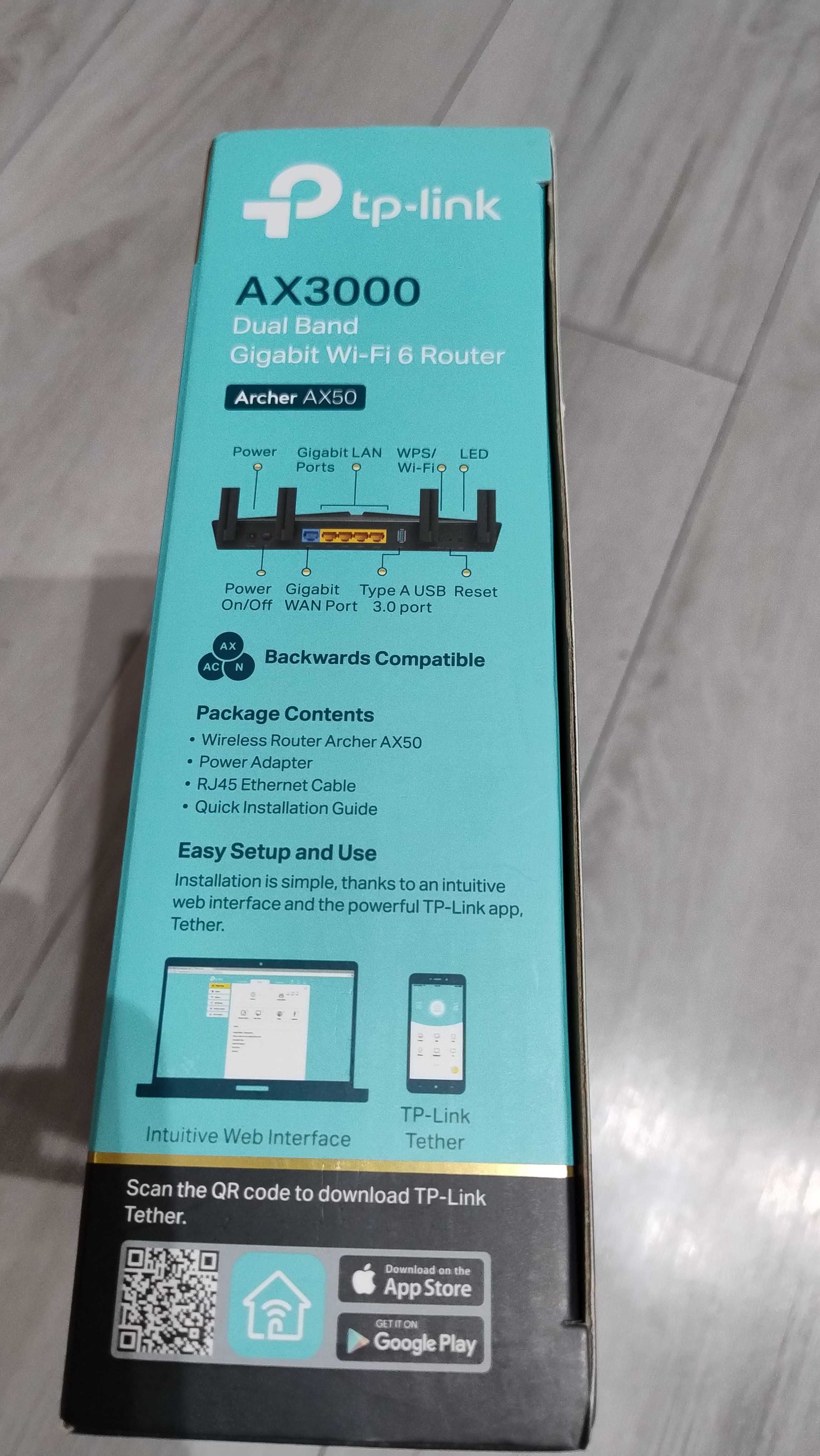 Router TP-LINK Archer AX50 2.4 / 5 GHz (DualBand) WI-FI 6