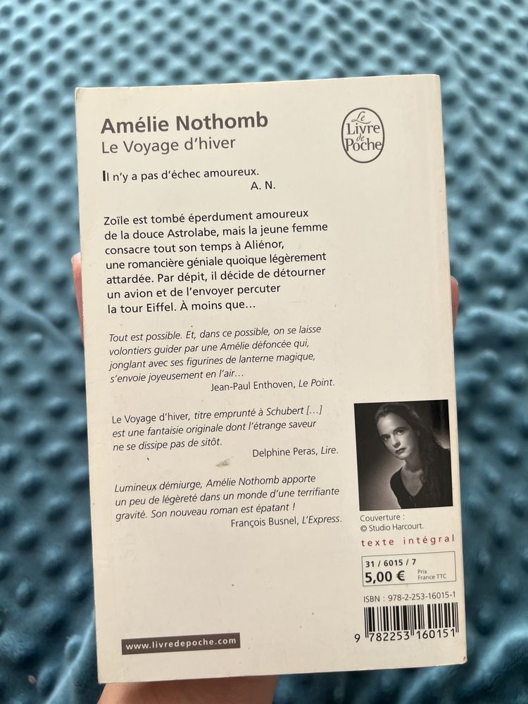 Amelie Nothomb le voyage d’hiver livre de poche po francusku