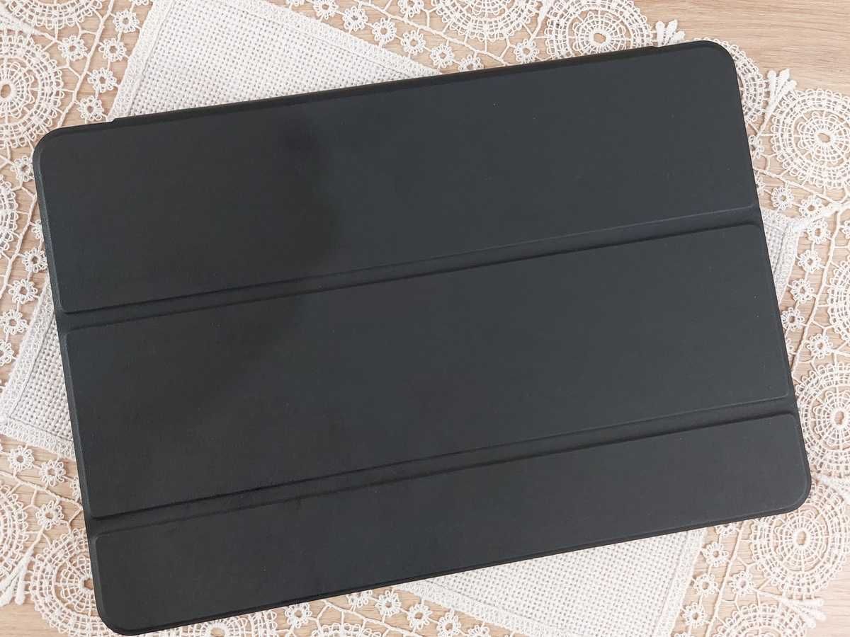 Etui do Redmi Pad Pro, przeźroczysty mat + sztuczna skóra czarna