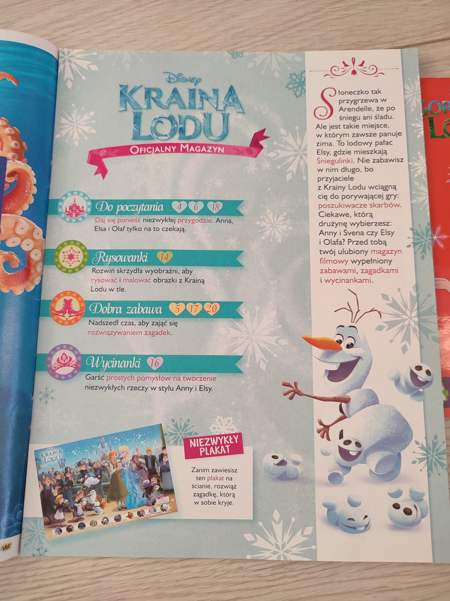 Kraina Lodu Anna i Elsa książka gazetka kolorowanka rebusy komiksy