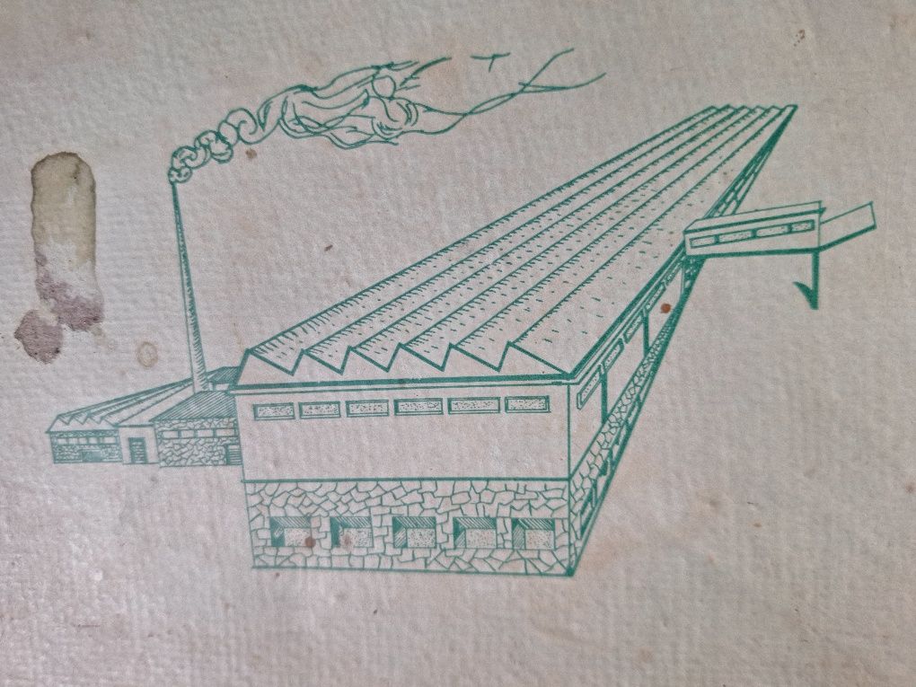 Caixa de cartão das Malhas TOR antiga anos 40 vintage coleção