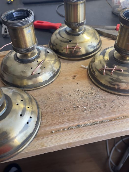 Candeeiro de mesa / candeeiro steampunk / candeeiro upcycled