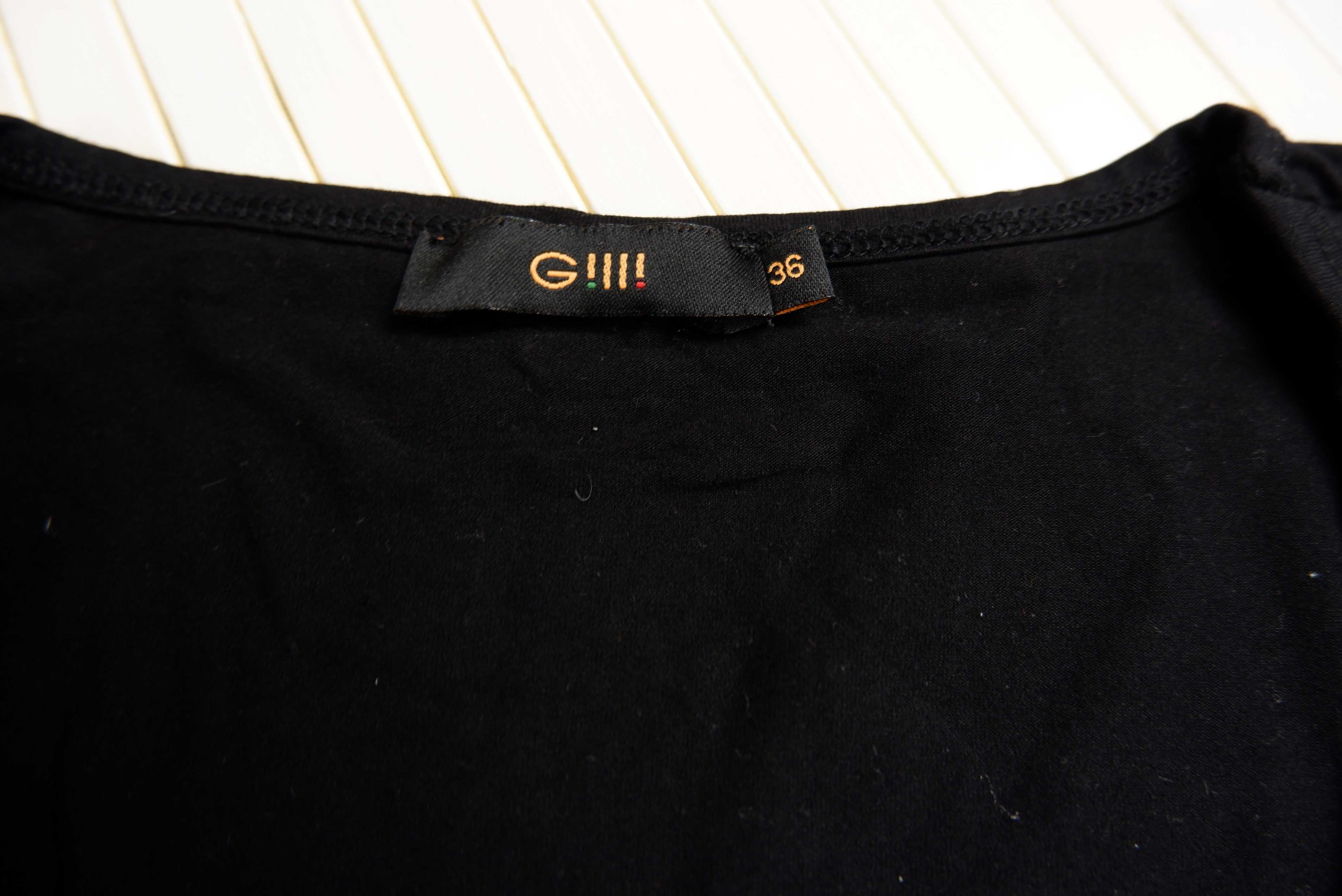 Реглан гольф США Gilli черный украшен с вышивкой пайетками кофта zara