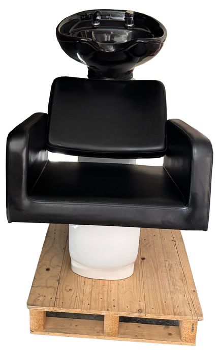 Rampa para Lavagem Capilar Preta, Pio Preto e Base Branca, Usada