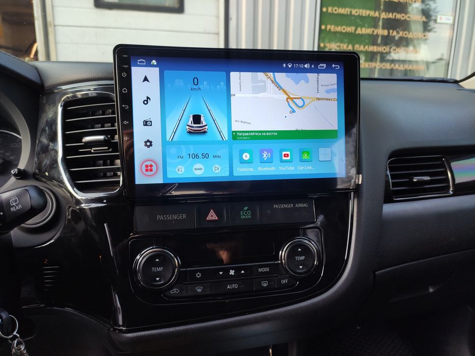Новинка магнитола Mitsubishi Outlander 4GB оперативки 8 ядер мощная.