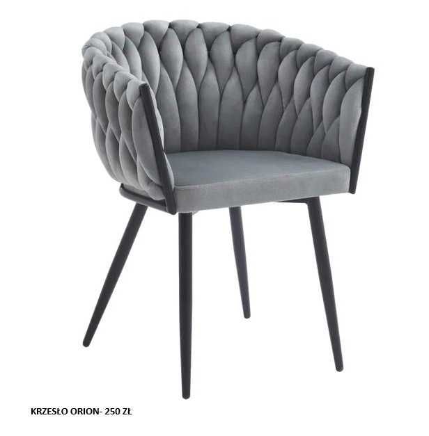 Krzesło tapicerowane Rosa glamour nowoczesne- nowe