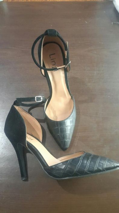 Туфли женские Linzi цвет - черный р.38.5 эко кожа/эко замш