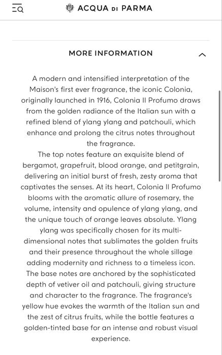 Парфуми Aqua di Parma Colonia ll Profumo, 12 ml