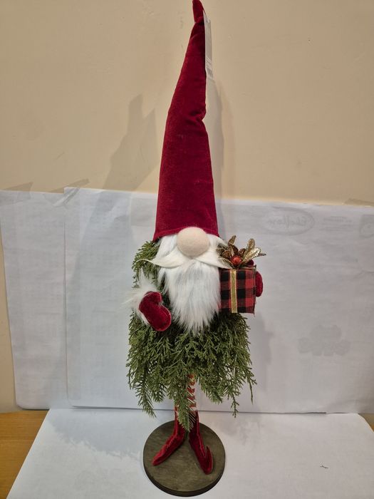 Krasnal gnom z prezentem 64 cm!
