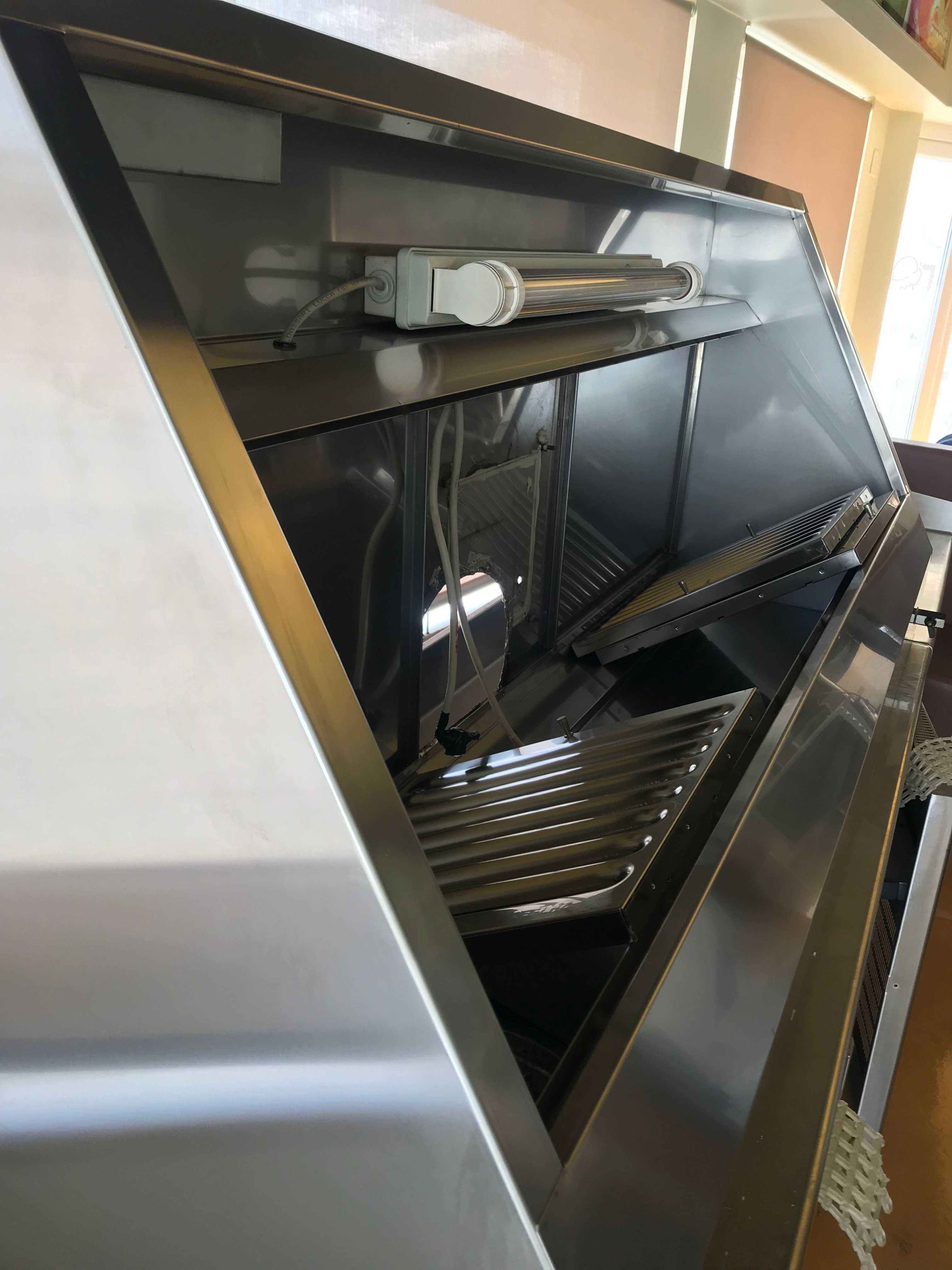 Hotte/ Exaustor Pro em inox 180 com comando e motor