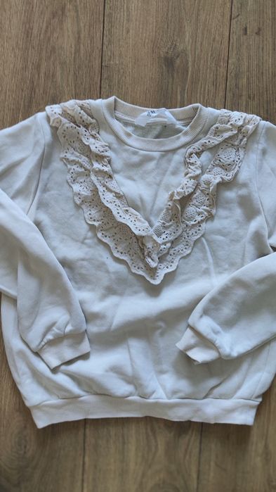 H&M Sweterek elegancki kolor kawa z mlekiem