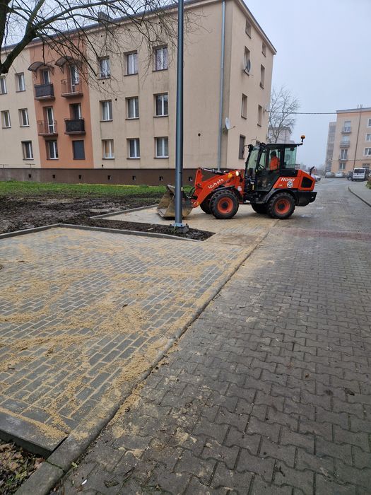 Usługi brukarskie, brukarstwo, utwardzenie terenu, wynajem koparek,HDS