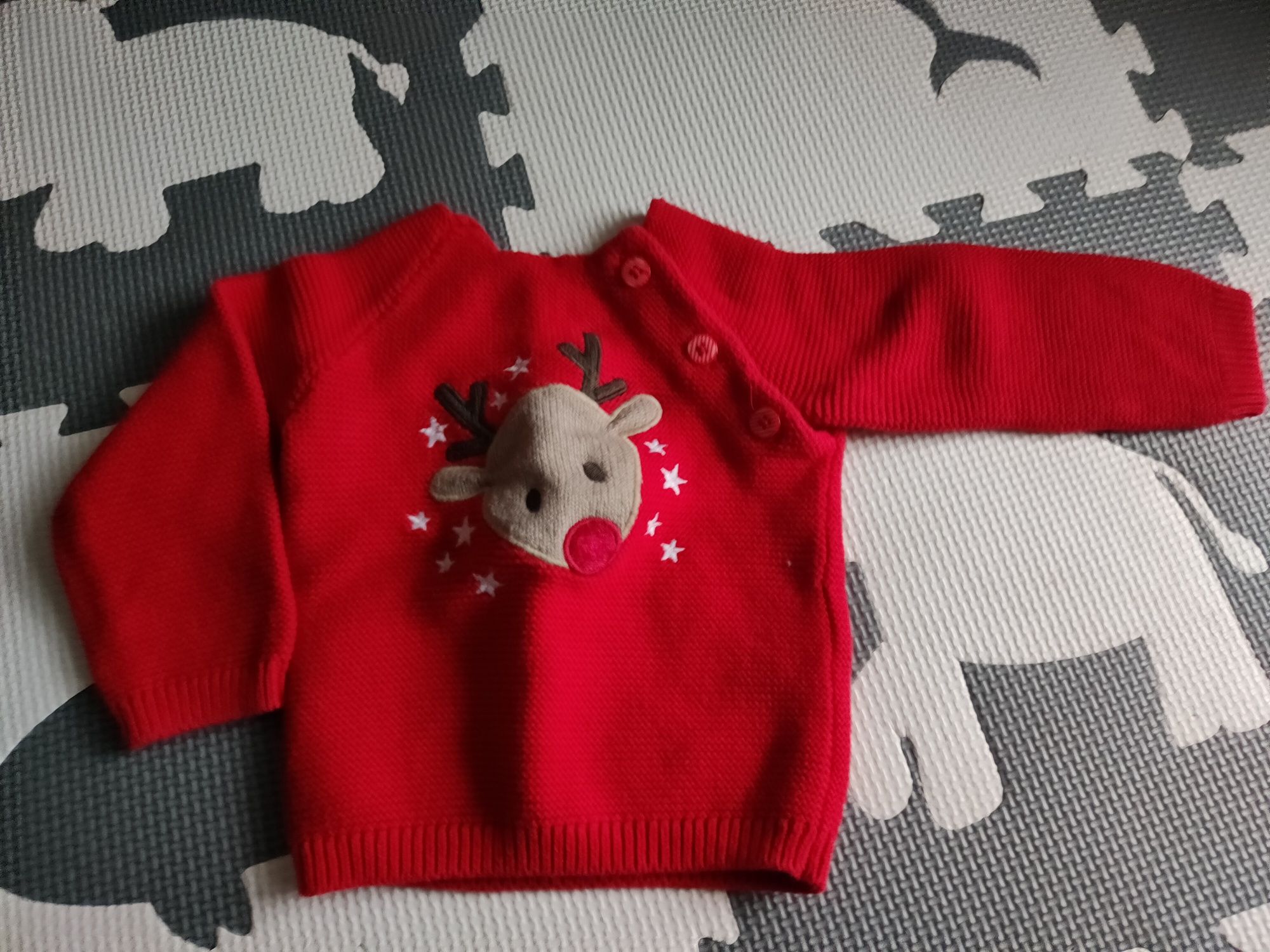 Świąteczny sweter rozmiar 74