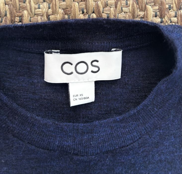 COS luzka lekki sweter wełna merino