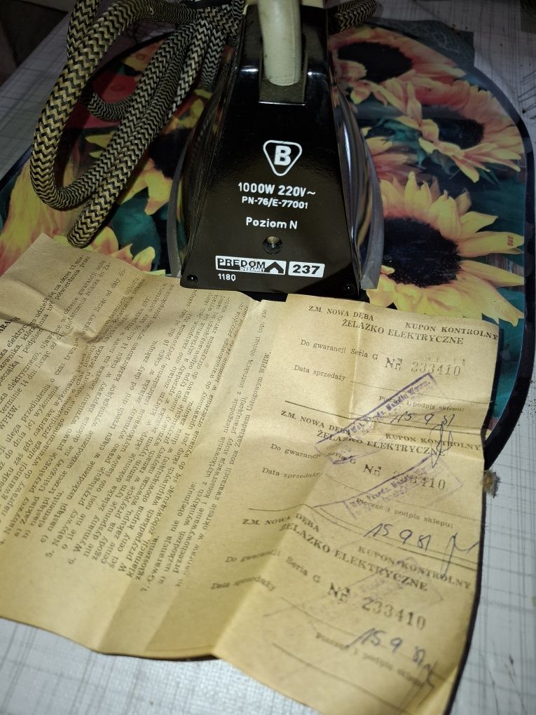 ŻELAZKO  NOWE! Z termoregulatorem PRL