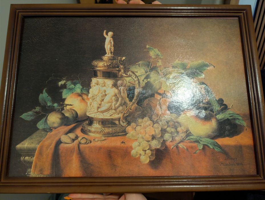 Obraz martwa natura reprodukcja nowy