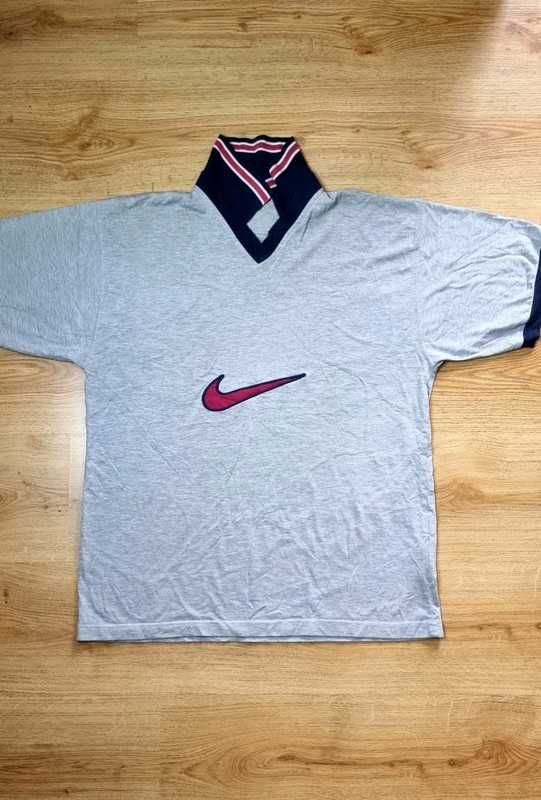 Nike Vintage center swoosh haft t-shirt polo koszulka