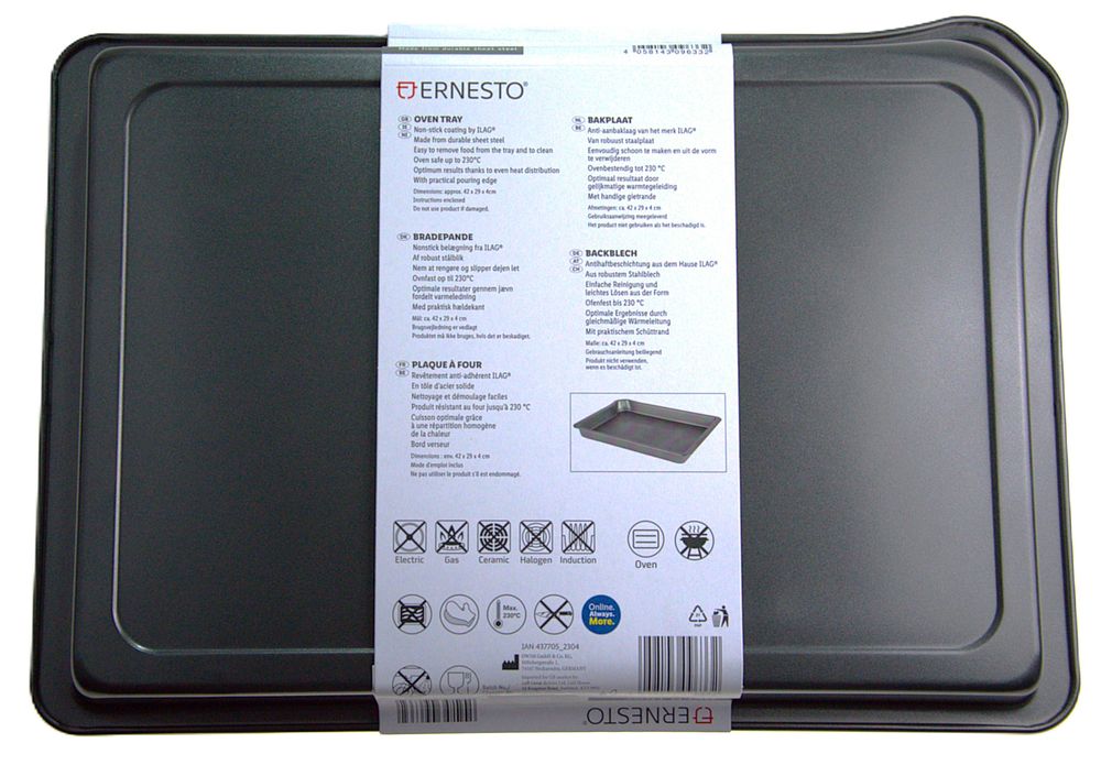 Blacha Livarno home do pieczenia ze strukturą dna: ok. 42 x 29 x 4 cm.