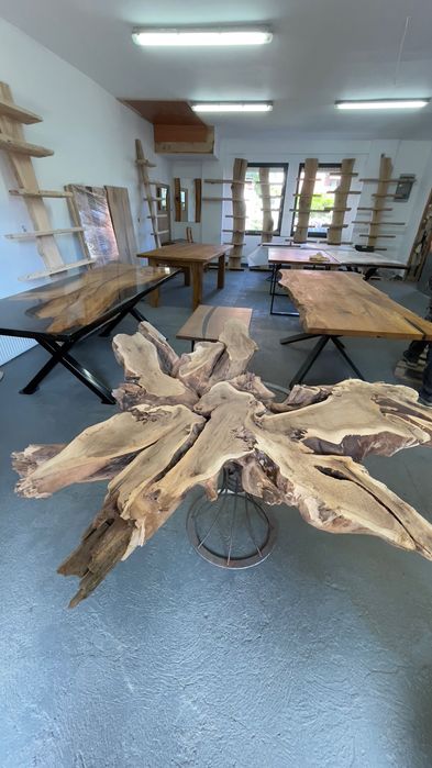 stół dębowy loft rustykalny industrialny lity