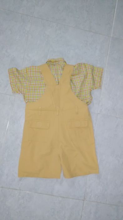 Conjunto de menino Jardineiras + camisa - 24 meses