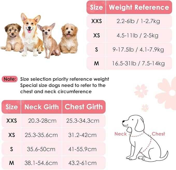 Szelki Dla Beagle Spaniel Wiosenne Kwiatki Zestaw M