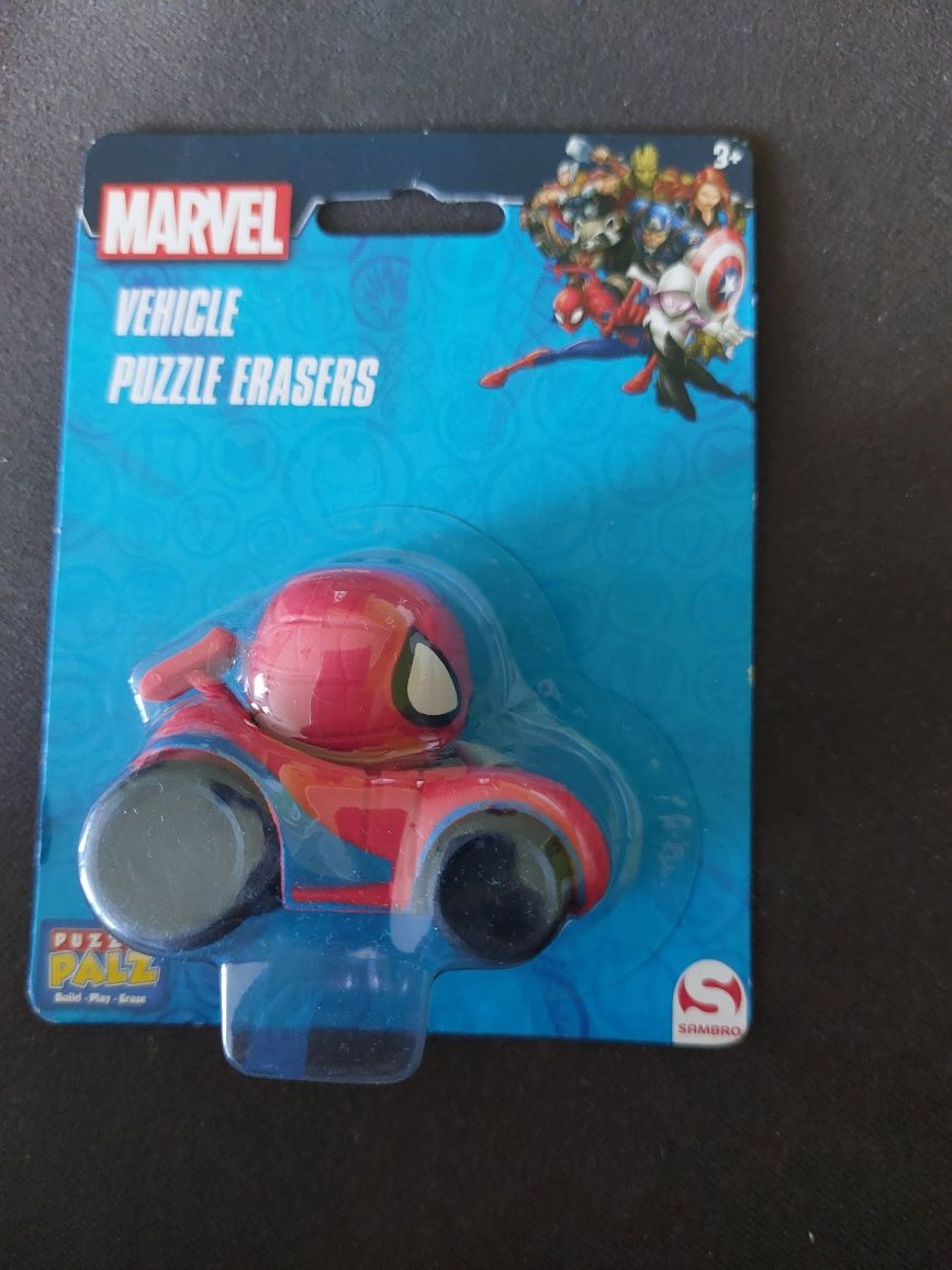 Marvel vehicle puzzle erasers Spiderman