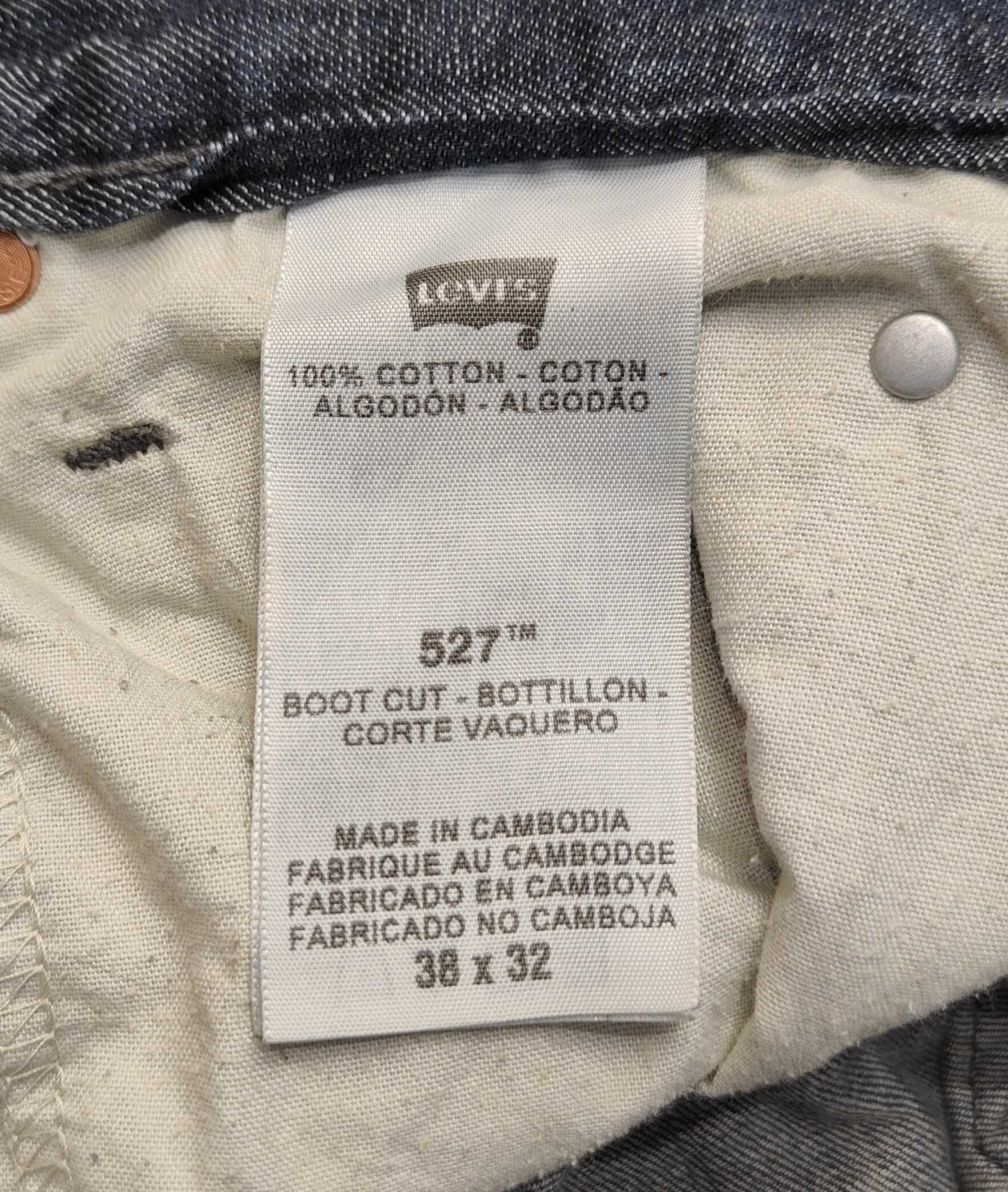 R) LEVI'S 527 oryginalne męskie spodnie jeansowe Roz.38/32