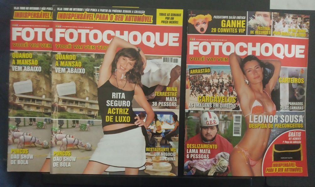 Revistas: Play Magazine, Gadget, FotoChoque, Stuff, BGamer, Newsweek,