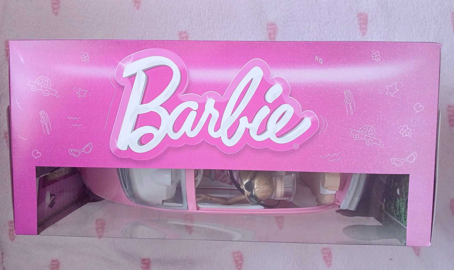 Lalka Barbie z samichodem Fiat 500, nowa w pudełku