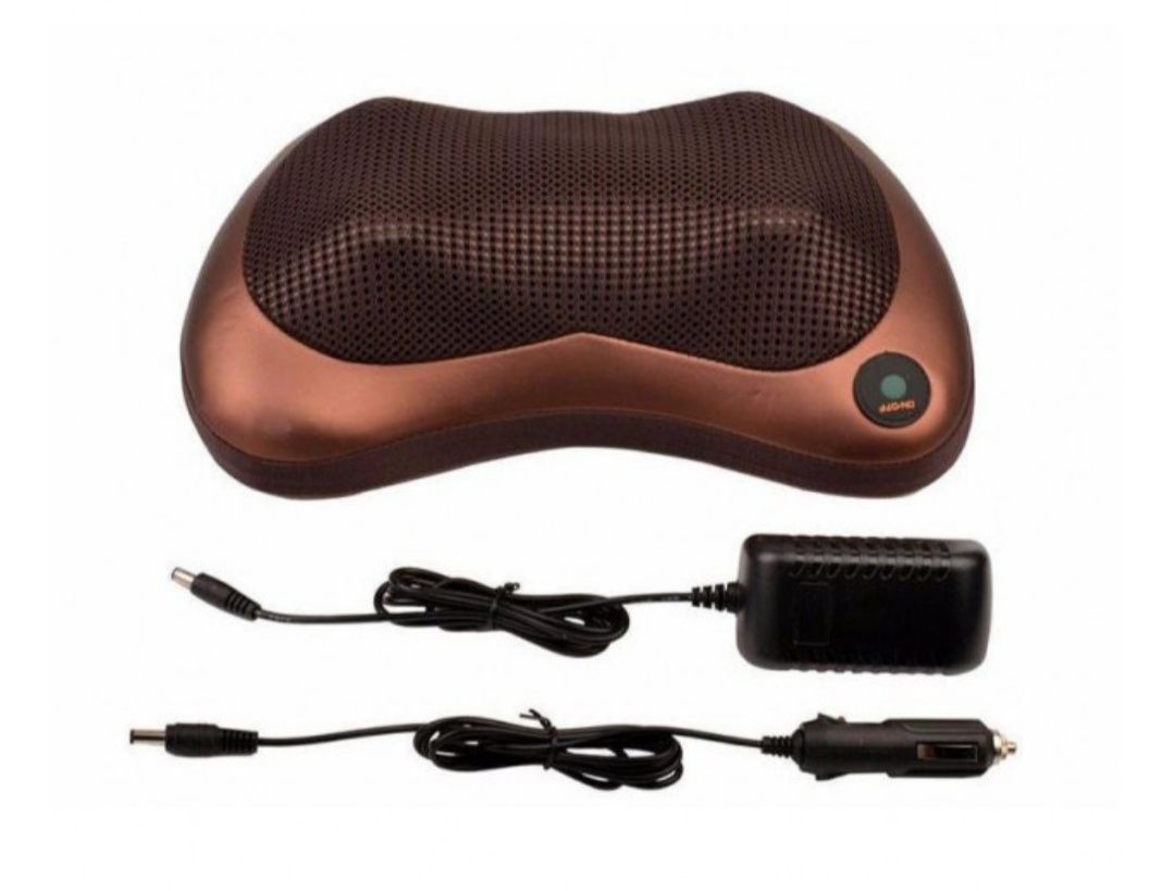 Массажная подушка для шеи Massage Pillow,для дома и автомобиля 220/12v