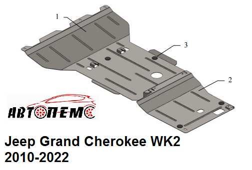 Захист двигуна Jeep Cherokee Commander Compass Grand Cherokee Liberty