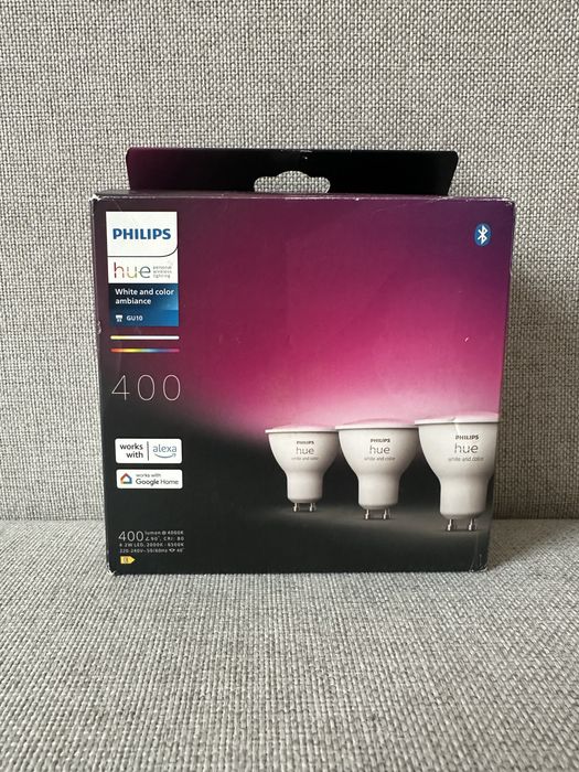 Philips hue 400 White and Color - dwie żarówki gu10