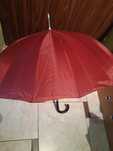 parasol długi z 16-drutami, kolor bordo
