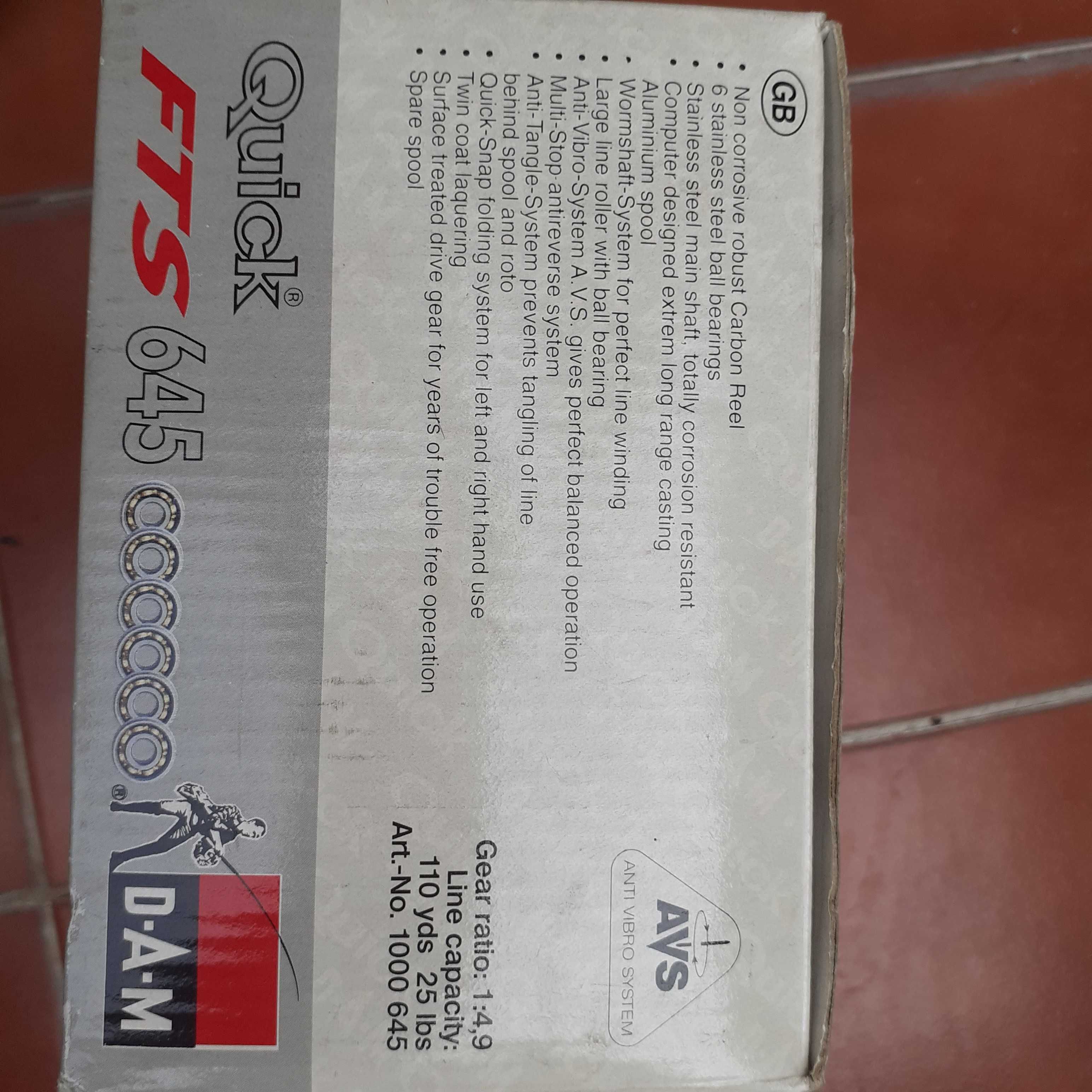 Carretos de pesca DAM  FTS 645 e Speedcast 470
